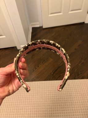 Pink & Olive Floral Headband from Florence Italy